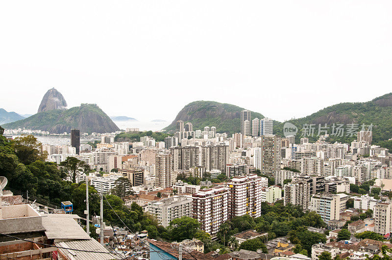 高角度的里约热内卢de Janeiro，巴西